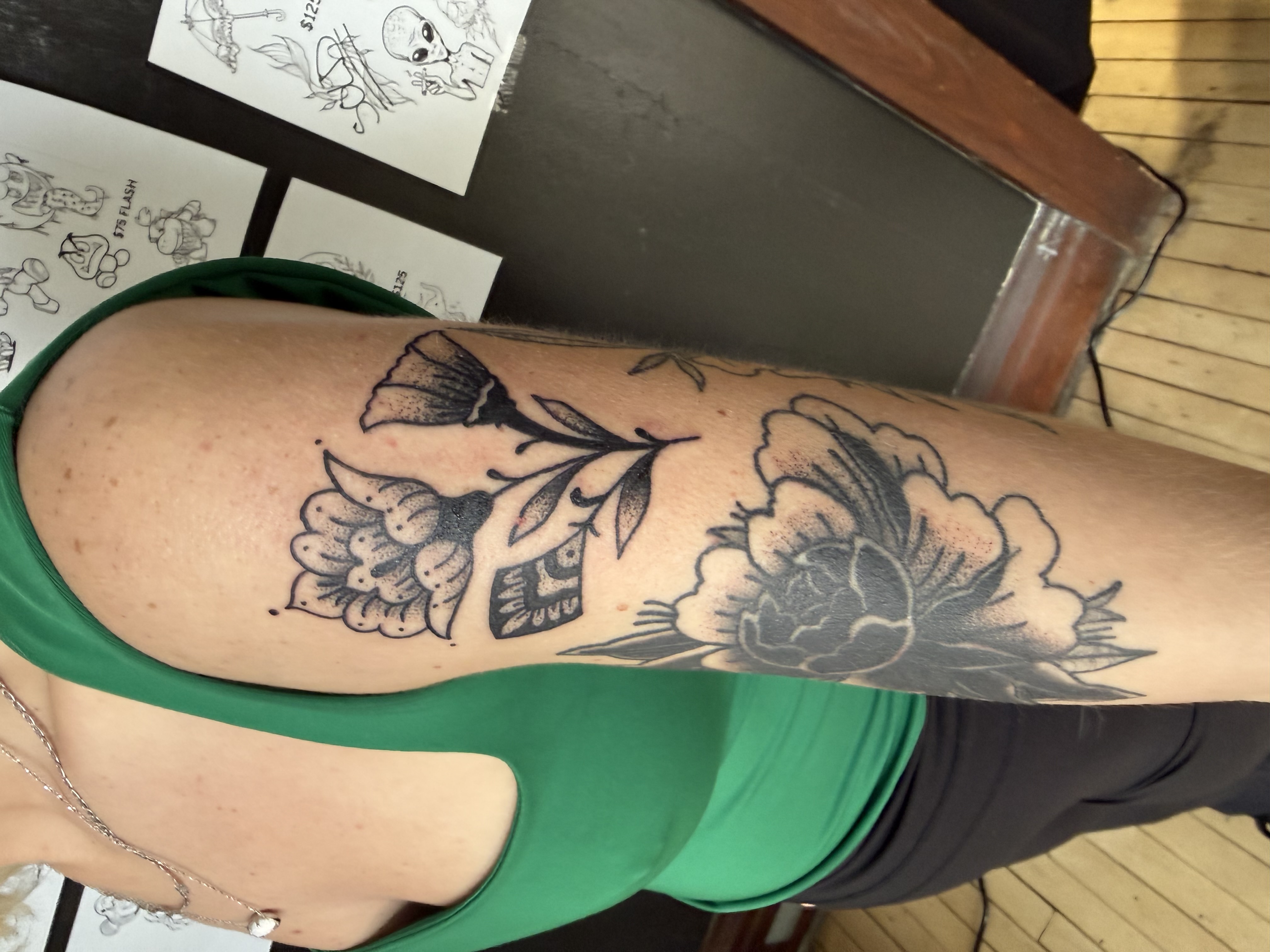 Flower abstract tattoo