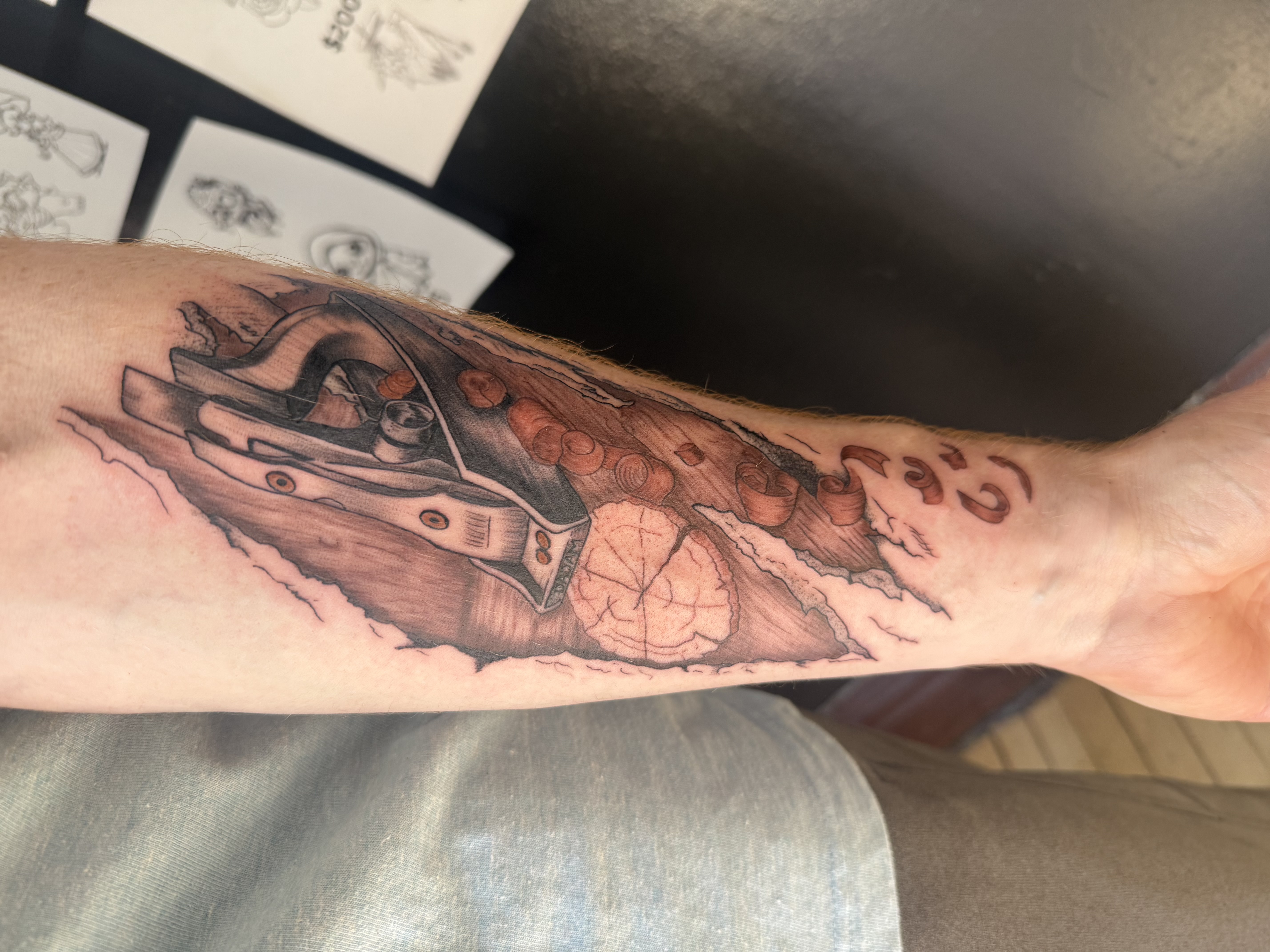 Wood Trimmer abstract tattoo